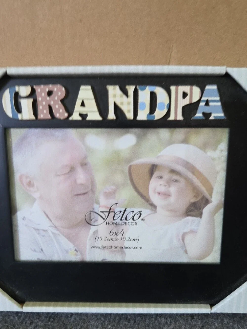 Fetco Black Frame with Multicolor 'GRANDPA' Accent